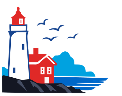 West Shore lighthouse emblem